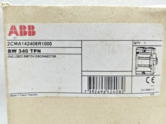 ABB BW 340 TPN ENCLOSED SWITCH DISCONNECTOR 2CMA142408R1000 IP65 25Ka/50A