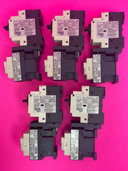 Telemecanique GV2-P06H7, GV2-P10H7 Motor Circuit Breaker w/ LC1D12 [Lot of 5]