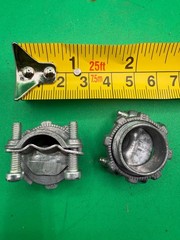 Lot of Carlon 1/2 in Conduit Clamps & Electrical Fittings RE