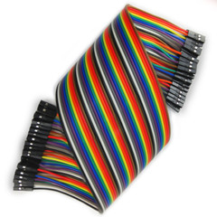 Extra Long 30cm Jumper Wires DuPont Female – Female 40 pcs Ribbon Arduino