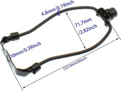 Heavy Duty 6 Inch Lamp Shade Harp Holder Kit Frame Lampshade : Black