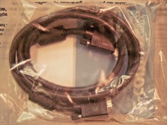 L-com CTLF3VGAMM-5 Premium Black 5′ VGA Cable HD15 Male + Male w/ Ferrites