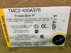 Appleton 4″ N.T.P. Cable Gland. TMC2-400376A conn, aluminum. FOR HAZARDOUS LOC.