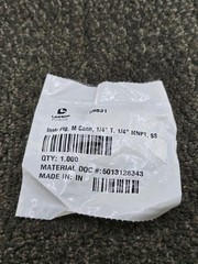(QTY 9) LAWSON 59831: Instrumentation Fitting, Male Connector 1/4″-T, 1/4″ MNPT