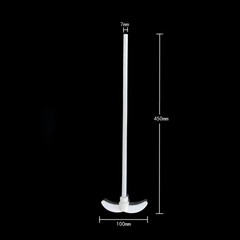 Smooth surface, no adhesion to viscous samples and easy to clean