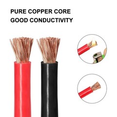 8AWG 6AWG 4AWG Battery Inverter Cable Set with Terminals 20/30/40/50/60CM Strand