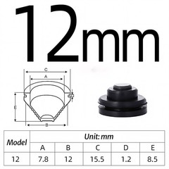 Black Rubber Tapered Wiring Grommets Gaskets Cable Firewall Plug Bung Ø 12-130mm