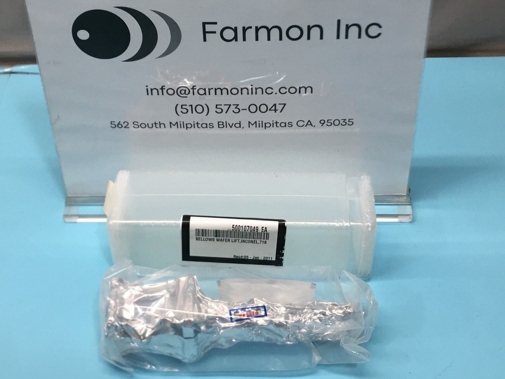 AMAT 0015-09056 Bellows Assy Wafer Solid, Lift, Inconel, 718, 500107049, 167975