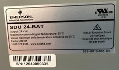 Emerson Sola SDU 24-BAT Industrial DC UPS Battery Module 24VDC – NEW Surplus!