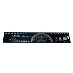 20cm Multifunctional PCB Ruler PCB Measuring Tool Angle Measure Meter Black