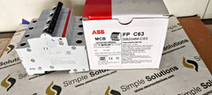 2PCS LOT-ABB SB204M-C63 Miniature Circuit Breaker-4P/63A/C -10kA 1SYS274012R0634