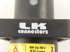 LK Connectors Black Power Link Connector 600VAC 400A – NEW Surplus!