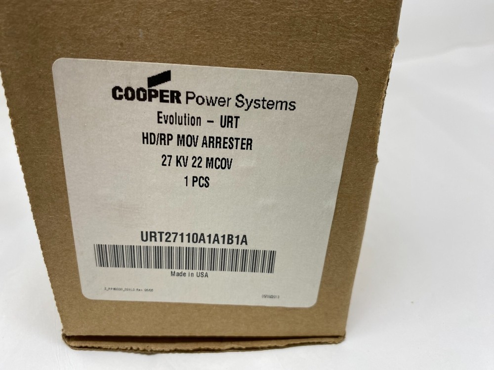 Cooper Power Systems URT27110A1A1B1A Distribution Arrester Polymer 27kV 22MCOV