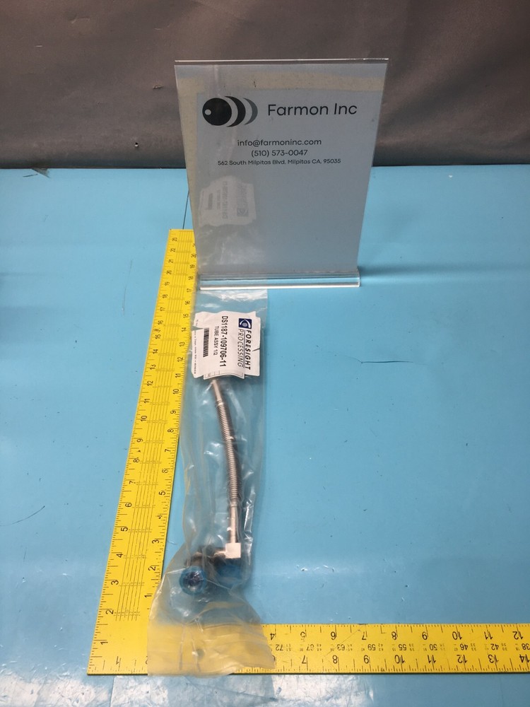Tokyo Electron TEL DS1187-109706-11 TUBE ASSEMBLY 1/2, 1187-109706-11, 144900