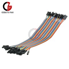 5X40P 200Pcs color dupont cable 2.54mm 1p-1p 20cm Female to Female For Arduino