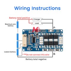 Li-ion Battery 6S Balanced Charge Board Equalizer With Temperature Protection