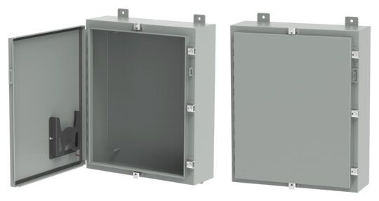 Hoffman A24H12ALP, 12″ x 6″ x 24″, Steel, Continuous Hinge Enclosure, 1 pc
