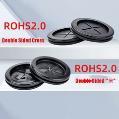 RoHS 2.0 Black Rubber Grommets Cable Wiring Grommet Cable Protect Plugs 16-130mm