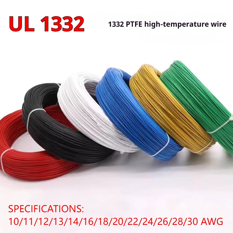 PTFE Cable Wire 10 11 12 14 16 18 20 22 24-30AWG Flexible Tinned Copper UL1332
