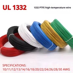 PTFE Cable Wire 10 11 12 14 16 18 20 22 24-30AWG Flexible Tinned Copper UL1332
