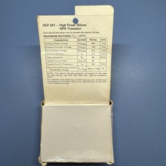 HEP241 – MOTOROLA – High Voltage, Medium Power Switch NTE175