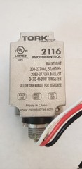 TORK 2116 Raintight Photocontrol 208-277VAC 2080-2770VA Ballast Light Sensor