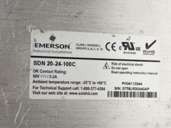 SOLA EMERSON SDN 20-24-100C POWER SUPPLY IN 100-240VAC/DC OUT 24-28 VDC 20A-0.2A
