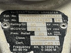 Cooper VariSTAR Surge Arrester 30KV UIAA030024A1445A11