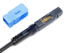 SC UPC Fiber Optic Quick Connectors Reusable Adapter Embedded OS2 Size: SC/UPC