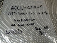 ACCU-CODER 711*-1250-S-S-6-S-S-N EXT1.25 FLAT 5-28VDC Input Used With Warranty