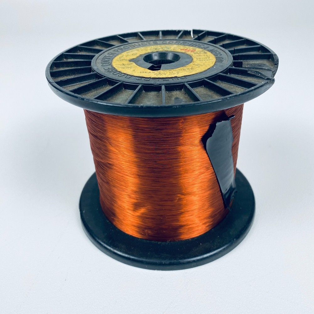 Vintage Phelps Dodge Copper Products INCA 40 AWG .0031 Wire Spool Heavy Sodereze