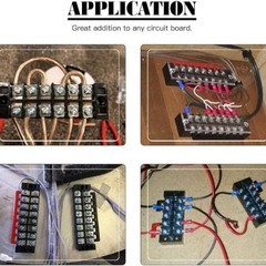 70pcs Terminal Block Set, 5pcs 6 Position Screw Terminal Strip 600V 15A