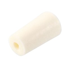 15-19mm Beige Drilled Silicone Stopper Plugs for Flask Test Tube Stopper 5pcs