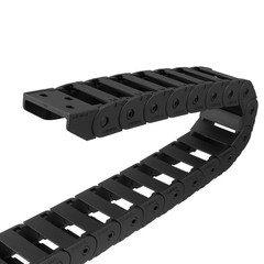 Drag Chain Cable Carrier Open Type with End Connectors 15X30mm 1 Meter Plastic