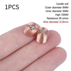 Candle Lamp Coil High Performance Outer Diameter 9mm Replacement Accessories