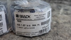 2 Brady Thermal Transfer 1″ Core R6400 Series Halogen Free Printer Ribbon, 1.57″