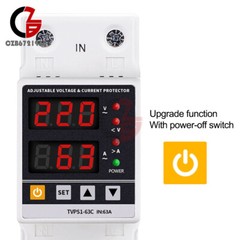 AC220/110V 40/63/80A Over Under Voltage Switch Protector Over Current Protection