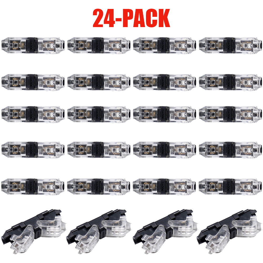 24PCS Low Voltage Wire Connectors 1Pin 1Way Universal Compact Wire18-22AWG USA