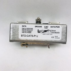 L-COM #BTD-CAT5-P1J SINGLE PORT DIN MNT:CAT5 PASSIVE POE