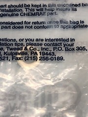CHEMRAZ 9109-SS520 O-RING AS-568A-109 CPD 520, 2-109, 146265
