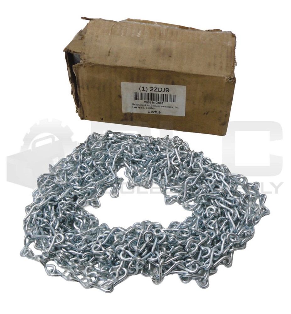 NEW GRAINGER 2ZDJ9 STEEL CHAIN ~28′