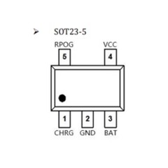 0.5A Linear Li-ion Battery Charger IC Chip TC4054T Printed LTH7R SOT23-5 SMD SMT