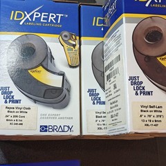 Brady IDXpert Handheld Label Maker w/ Case 7 Cartridges + Charger INCLUDED RS232