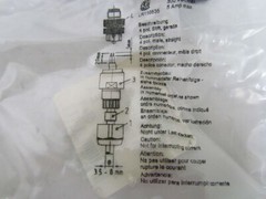 Woodhead 8A4006-32 Attachable Micro-Change Straight Male Connector Screw Type