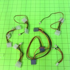 Misc Molex Fan Collectors Black Red White Green Yellow Power Cable Wire