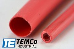 TEMCo 1/4″ Marine Heat Shrink Tube 3:1 Adhesive Glue Lined 12″ long RED