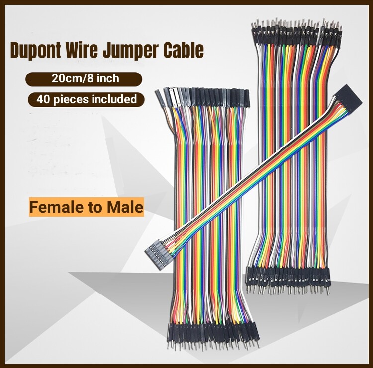 Brand New Female to Male Arduino Breadboard Cable Lead Dupont Jumper Wire Cable