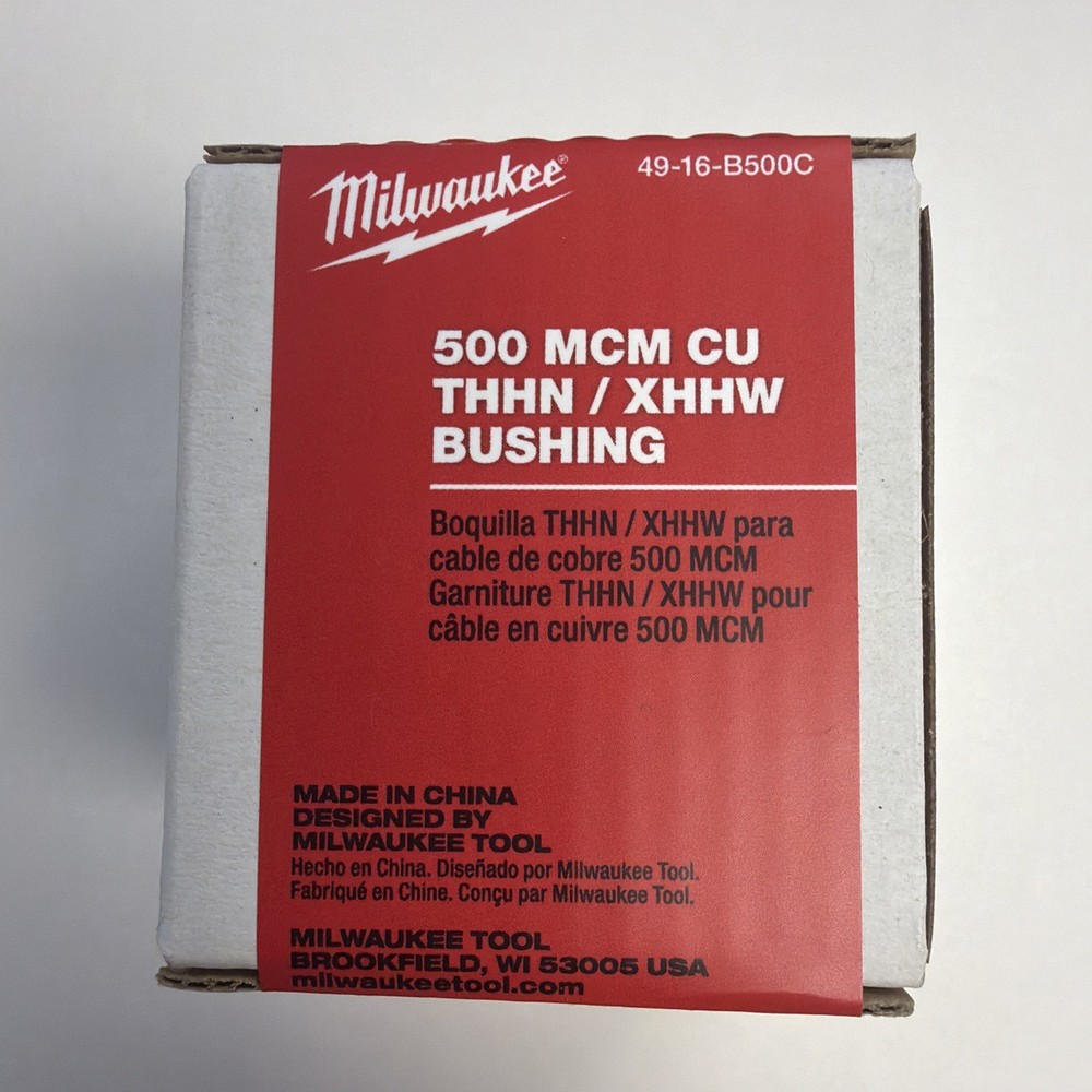 Milwaukee Tool 49-16-B500c 500 Mcm Copper Thhn / Xhhw Bushing For M12 And M18