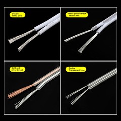 2- Core PVC Flexible Cable 18/20/22/28 AWG Stranded Electrical Flex Wire UL2468