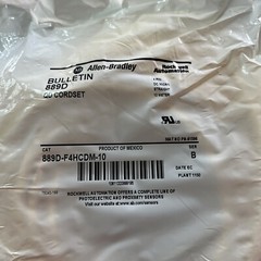 Bulletin 889D-F4HCDM-10, QD DOUBLE ENDED CORDSET / PATCHCORD, NEW